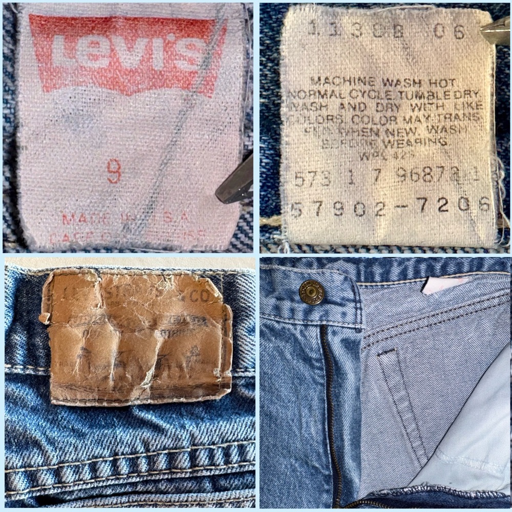 1987 Levi’s 902 White Tab Jeans High-Rise Tapered Leg (~W24 L29) - Picture 5 of 17